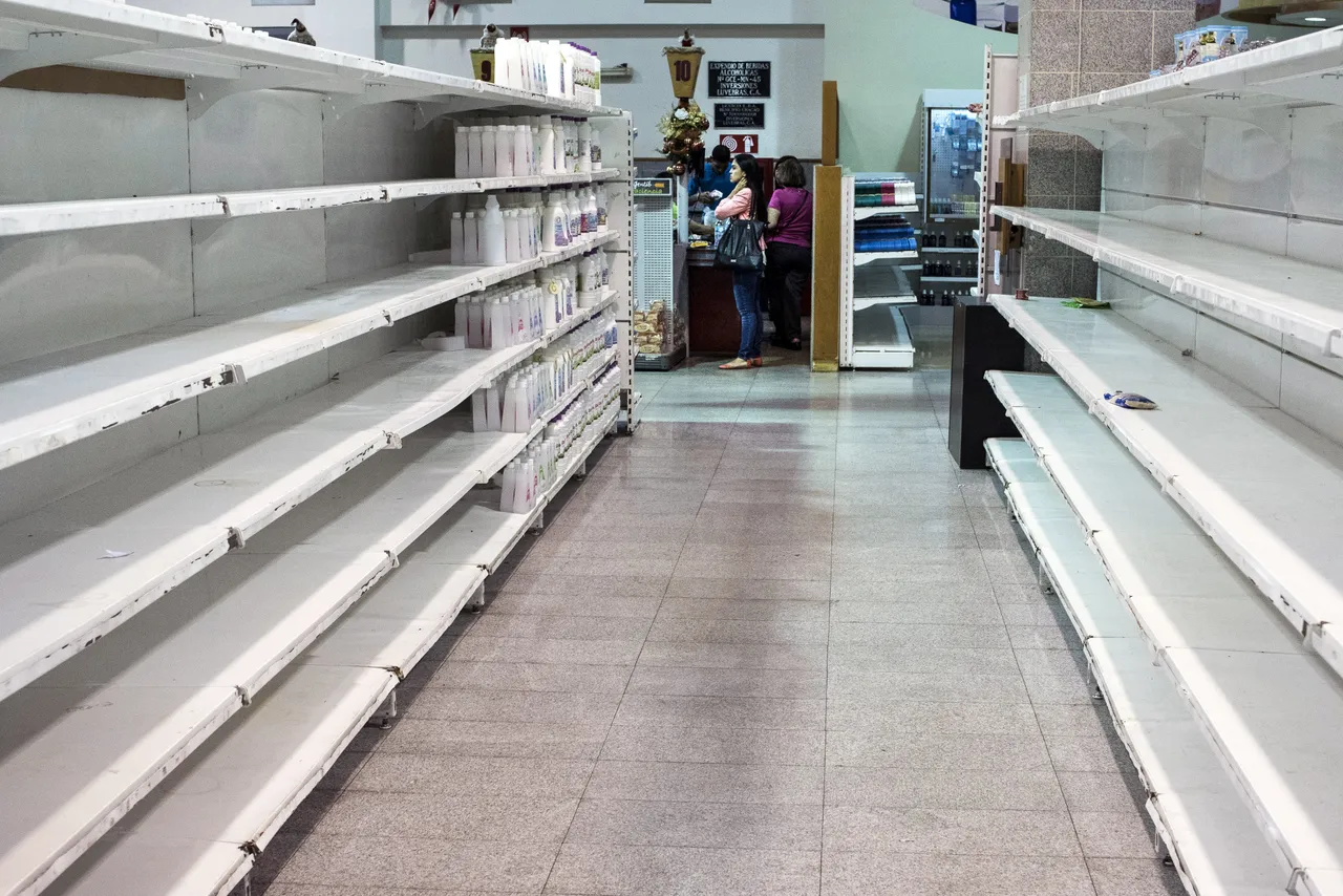 empty shelves venezuela